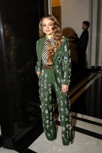 Joey King at The Carlyle Hotel before the 2025 Met Gala: "Superfine: Tailoring Black Style" held at the Metropolitan Museum of Art on May 5, 2025 in New York, New York.