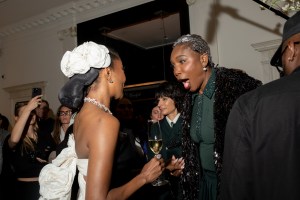 Gabrielle Union, Venus Williams at The Carlyle Hotel before the 2025 Met Gala: "Superfine: Tailoring Black Style" held at the Metropolitan Museum of Art on May 5, 2025 in New York, New York.