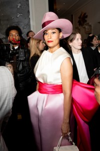 Tracee Ellis Ross at The Carlyle Hotel before the 2025 Met Gala: "Superfine: Tailoring Black Style" held at the Metropolitan Museum of Art on May 5, 2025 in New York, New York.