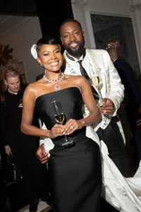 Gabrielle Union, Dwyane Wade at The Carlyle Hotel before the 2025 Met Gala: "Superfine: Tailoring Black Style" held at the Metropolitan Museum of Art on May 5, 2025 in New York, New York.