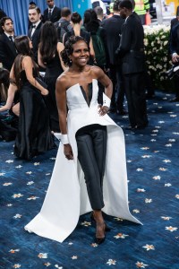 Deborah Roberts at The 2025 Met Gala Celebrating "Superfine: Tailoring Black Style" held at The Metropolitan Museum of Art on May 05, 2025 in New York, New York.