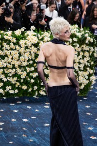 Emma Chamberlain at The 2025 Met Gala Celebrating "Superfine: Tailoring Black Style" held at The Metropolitan Museum of Art on May 05, 2025 in New York, New York.