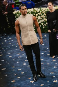 Jeremy Pope at The 2025 Met Gala Celebrating "Superfine: Tailoring Black Style" held at The Metropolitan Museum of Art on May 05, 2025 in New York, New York. (Photo by Lexie Moreland/WWD via Getty Images)
