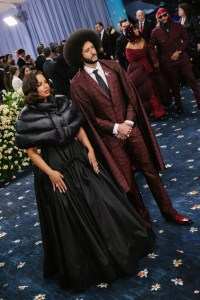 Nessa, Colin Kaepernick at The 2025 Met Gala Celebrating "Superfine: Tailoring Black Style" held at The Metropolitan Museum of Art on May 05, 2025 in New York, New York. (Photo by Lexie Moreland/WWD via Getty Images)