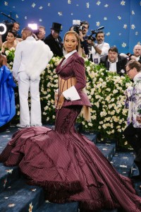 Savannah James at The 2025 Met Gala Celebrating "Superfine: Tailoring Black Style" held at The Metropolitan Museum of Art on May 05, 2025 in New York, New York.