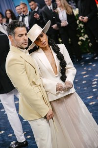 Jonathan Simkhai, Kerry Washington at The 2025 Met Gala Celebrating "Superfine: Tailoring Black Style" held at The Metropolitan Museum of Art on May 05, 2025 in New York, New York.