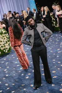 Dev Hynes at The 2025 Met Gala Celebrating "Superfine: Tailoring Black Style" held at The Metropolitan Museum of Art on May 05, 2025 in New York, New York.