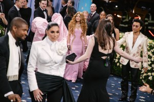 Usher, Shakira, Prabal Gurung at The 2025 Met Gala Celebrating "Superfine: Tailoring Black Style" held at The Metropolitan Museum of Art on May 05, 2025 in New York, New York.
