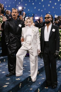Haider Ackermann, Madonna at The 2025 Met Gala Celebrating "Superfine: Tailoring Black Style" held at The Metropolitan Museum of Art on May 05, 2025 in New York, New York.