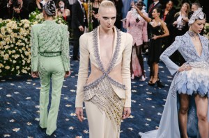 Alex Consani at The 2025 Met Gala Celebrating "Superfine: Tailoring Black Style" held at The Metropolitan Museum of Art on May 05, 2025 in New York, New York.