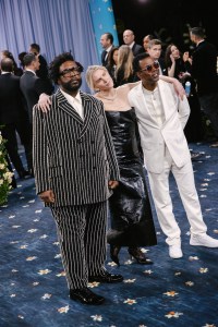 Questlove, Gabriela Hearst, Chris Rock in Fred Leighton at The 2025 Met Gala Celebrating "Superfine: Tailoring Black Style" held at The Metropolitan Museum of Art on May 05, 2025 in New York, New York.