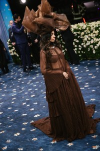Aurora James at The 2025 Met Gala Celebrating "Superfine: Tailoring Black Style" held at The Metropolitan Museum of Art on May 05, 2025 in New York, New York.