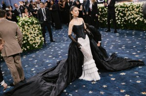 Gina Alice at The 2025 Met Gala Celebrating "Superfine: Tailoring Black Style" held at The Metropolitan Museum of Art on May 05, 2025 in New York, New York.