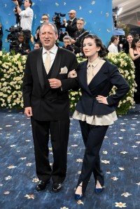 Brad Lander, Rosa Lander at The 2025 Met Gala Celebrating "Superfine: Tailoring Black Style" held at the Metropolitan Museum of Art on May 05, 2025 in New York, New York.