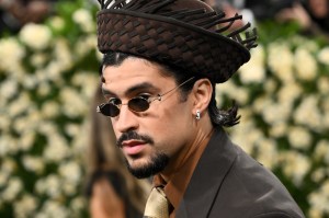 Bad Bunny at The 2025 Met Gala Celebrating "Superfine: Tailoring Black Style" held at the Metropolitan Museum of Art on May 05, 2025 in New York, New York.
