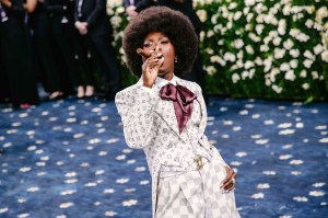 Docheii in Louis Vuitton at the 2025 Met Gala.