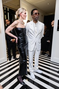 Gabriela Hearst, Chris Rock at The Mark Hotel before the 2025 Met Gala: "Superfine: Tailoring Black Style" held at the Metropolitan Museum of Art on May 5, 2025 in New York, New York.
