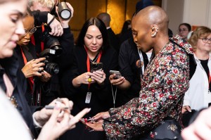 Cynthia Erivo at The Mark Hotel before the 2025 Met Gala: "Superfine: Tailoring Black Style" held at the Metropolitan Museum of Art on May 5, 2025 in New York, New York.
