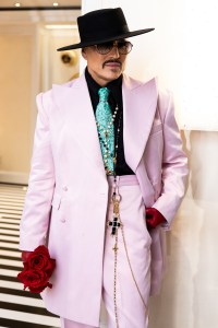 Willy Chavarria at The Mark Hotel before the 2025 Met Gala: "Superfine: Tailoring Black Style" held at the Metropolitan Museum of Art on May 5, 2025 in New York, New York.