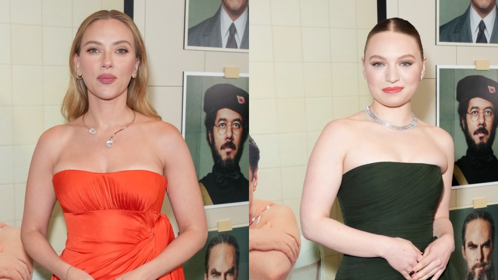 Celebrity style at "The Phoenician Scheme" New York premiere on May 28, 2025 in New York City.