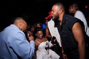 Jonathan Owens, Simone Biles at the Richie Akiva's "The After" hosted by Tyla, Colman Domingo, Doja Cat, Edward Enninful Met Gala after party held at Casa Cipriani on May 05, 2025 in New York, New York.