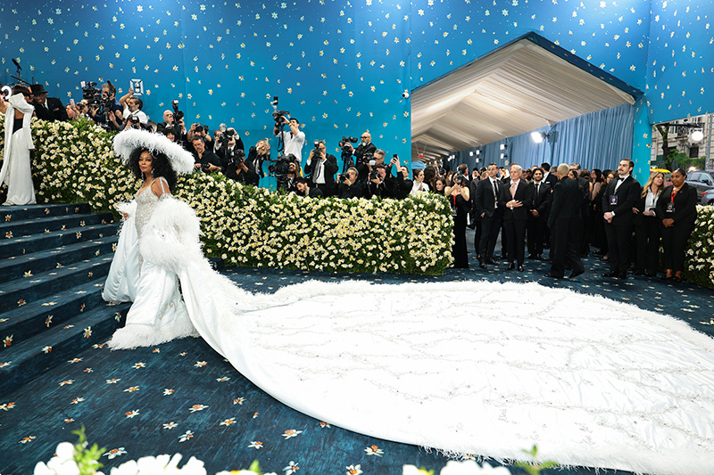 NEW YORK, NEW YORK - MAY 05: Diana Ross attends the 2025 Met Gala Celebrating "Superfine: Tailoring Black Style" at Metropolitan Museum of Art on May 05, 2025 in New York City.  (Photo by Dimitrios Kambouris/Getty Images for The Met Museum/Vogue)