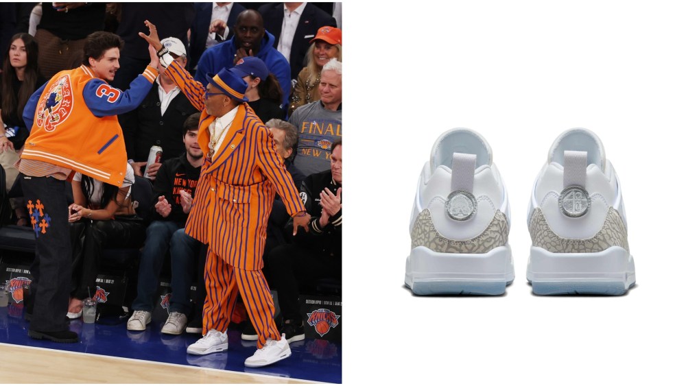 Timothee Chalamet, Spike Lee, Jordan Spizike Low sneakers