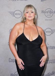 Hunter McGrady at the Sports Illustrated Swimsuit Issue launch party held at the Hard Rock Times Square on May 15, 2025 in New York, New York.