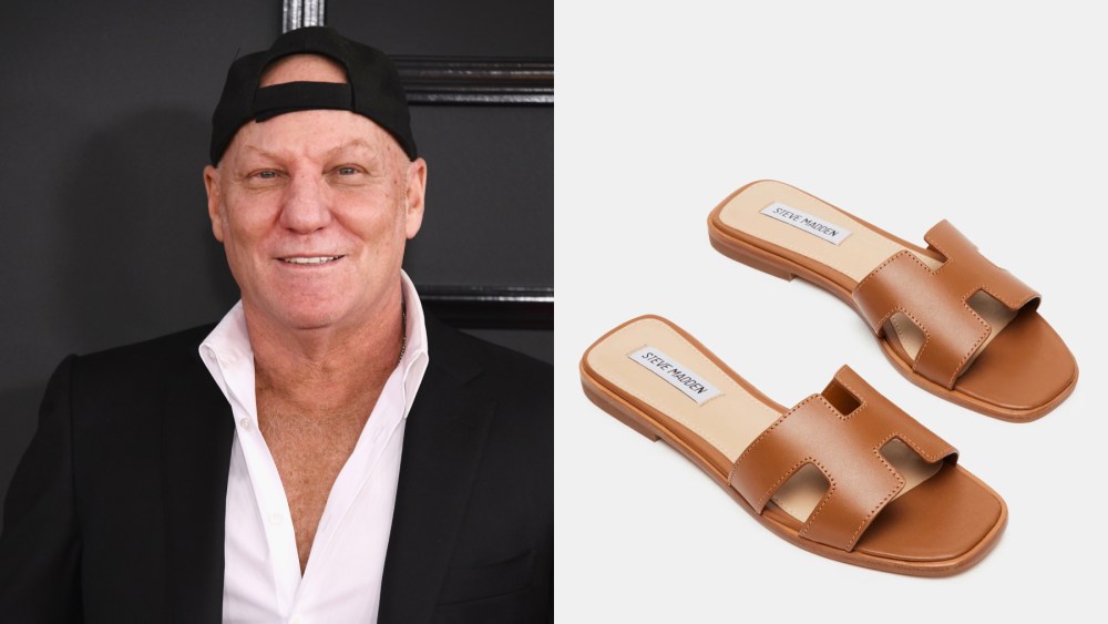 Steve Madden and his Hadyn Cognac Leather shoe.