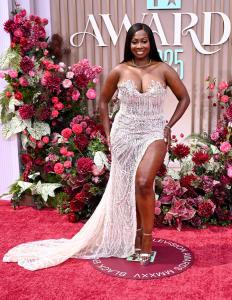 Kendra G at the BET Awards 2025 held at the Peacock Theater on June 09, 2025 in Los Angeles, California.