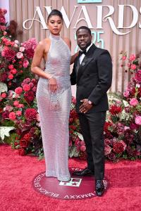 Eniko Hart, Kevin Hart at the BET Awards 2025 held at the Peacock Theater on June 09, 2025 in Los Angeles, California.