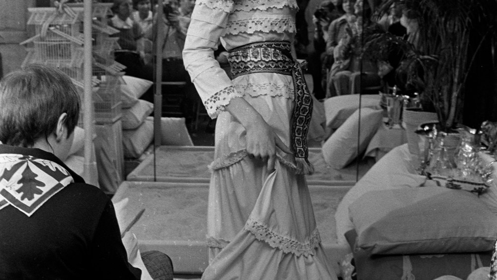 Giorgio Di Sant'Angelo 50-piece summer 1973 collection runway show.
