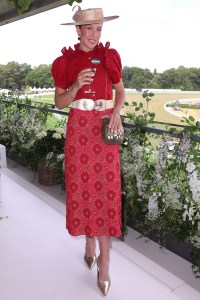 ASCOT, ENGLAND - JUNE 17:  Vanessa Ryle attends Royal Ascot on June 17, 2025 in Ascot, England. (Photo by Hoda Davaine for Howden Group/Getty Images)