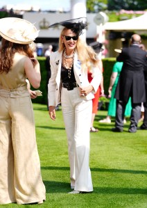 Jerry Hall on day three of Royal Ascot at Ascot Racecourse, Berkshire. Picture date: Thursday June 19, 2025. (Photo by David Davies/PA Images via Getty Images)