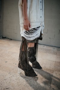 Backstage at the Rick Owens show as part of Paris Men's Fashion Week on June 26, 2025 in Paris, France. (Photo by Kuba Dabrowski/WWD via Getty Images)