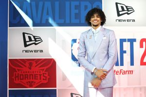 NEW YORK, NEW YORK - JUNE 25: Asa Newell poses on the red carpet prior to the first round of the 2025 NBA Draft at Barclays Center on June 25, 2025 in the Brooklyn borough of New York City. NOTE TO USER: User expressly acknowledges and agrees that, by downloading and/or using this photograph, user is consenting to the terms and conditions of the Getty Images License Agreement. (Photo by Sarah Stier/Getty Images)