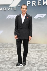 Tobias Menzies at the "F1" New York Premiere on June 16, 2025 in New York, New York.