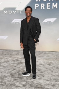 Damson Idris at the "F1" New York Premiere on June 16, 2025 in New York, New York.