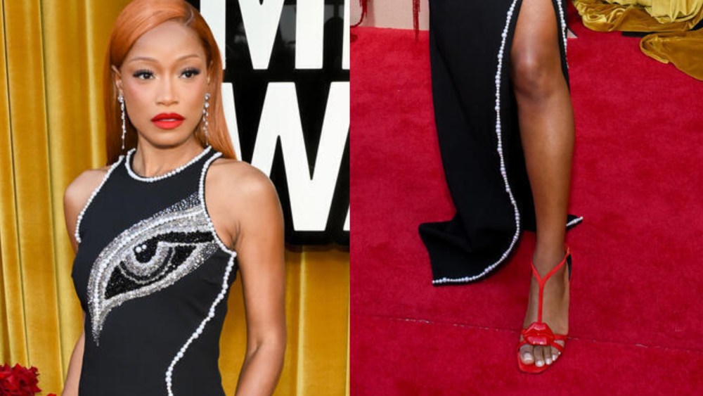 Keke Palmer wears red Balmain stilettos at Hollywood Impact Awards 2025 in Beverly Hills, Calif.