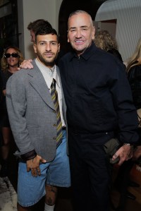 LONDON, ENGLAND - JUNE 03: Stavros Agapiou and DJ Fat Tony attend Sam McKnight's 50th Celebrations and 70th Birthday at La Môme on June 03, 2025 in London, England. (Photo by Darren Gerrish/WireImage for Sam McKnight)