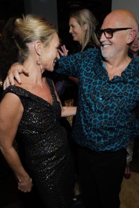 LONDON, ENGLAND - JUNE 03: Kate Moss and Sam McKnight attend Sam McKnight's 50th Celebrations and 70th Birthday at La Môme on June 03, 2025 in London, England. (Photo by Darren Gerrish/WireImage for Sam McKnight)