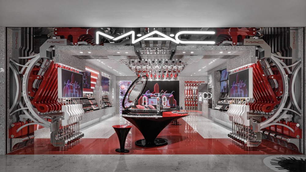 MAC's latest flagship at Deji Plaza in Nanjing, Jiangsu Province in China.
