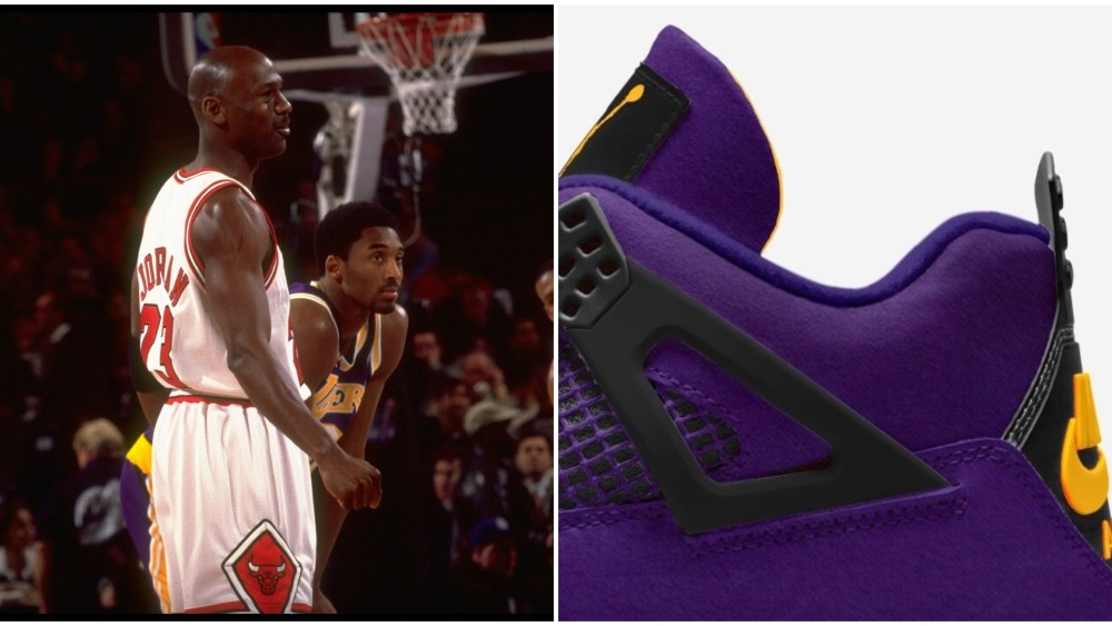 Michael Jordan, Kobe Bryant, Air Jordan 4 sneakers