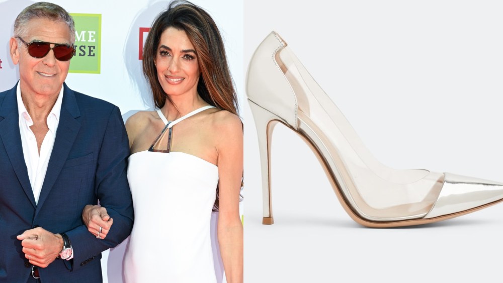 George Clooney and Amal Clooney arrive for The King's Trust and TKMaxx & Homesense Awards 2025 at The Royal Festival Hall on June 26, 2025 in London, England. (Photo by Neil Mockford/GC Images)