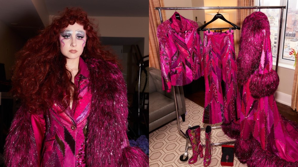 Chappell Roan preps for the 2025 Met Gala on May 5, 2025 in New York City.