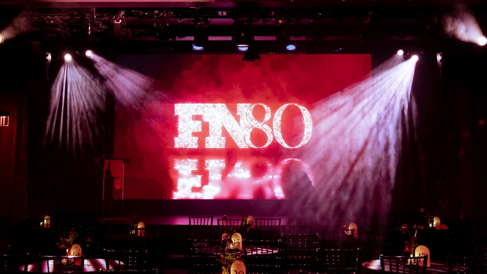 FN 80th anniversary stage for celebration event