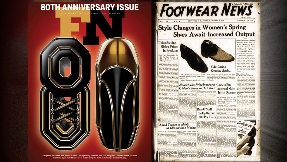 FN's first cover (Oct. 6, 1945) and the 80th anniversary cover (June 2, 2025).