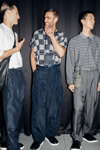 Backstage at Giorgio Armani Men's Spring 2026 Ready-to-Wear Collection at Milan Mne's Fashion Week