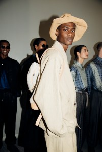 Backstage at Giorgio Armani Men's Spring 2026 Ready-to-Wear Collection at Milan Mne's Fashion Week