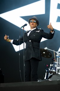 GLASTONBURY, ENGLAND - JUNE 29: Pauline Black of the English ska band The Selecter performs during day five of Glastonbury festival 2025 at Worthy Farm, Pilton on June 29, 2025 in Glastonbury, England. Established by Michael Eavis in 1970, Glastonbury has grown into the UK's largest music festival, drawing over 200,000 fans to enjoy performances across more than 100 stages. In 2026, the festival will take a fallow year, a planned pause to allow the Worthy Farm site time to rest and recover. (Photo by Shane Anthony Sinclair/Getty Images)